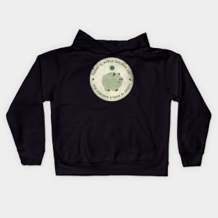 Today is World Savings Day Badge Kids Hoodie